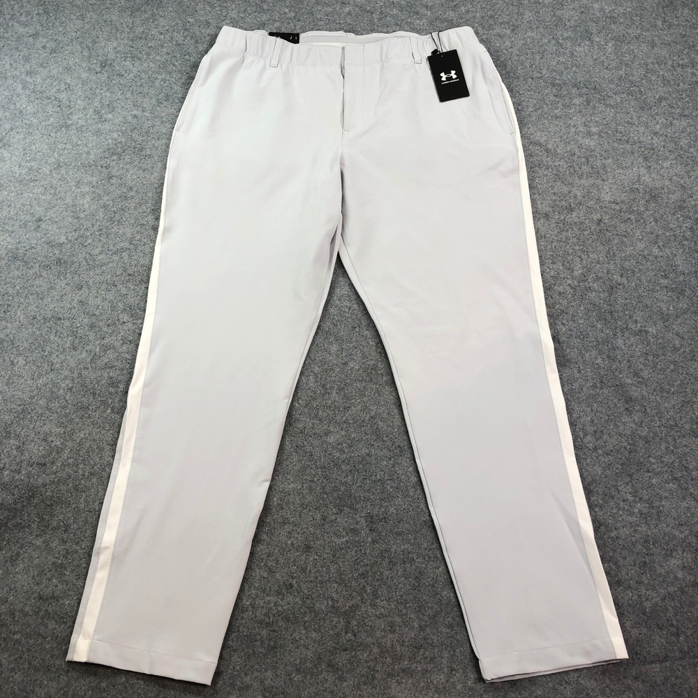 Under Armour UA Storm Womens Pants 16 (fits 36x30) Light Gray Water Repellant